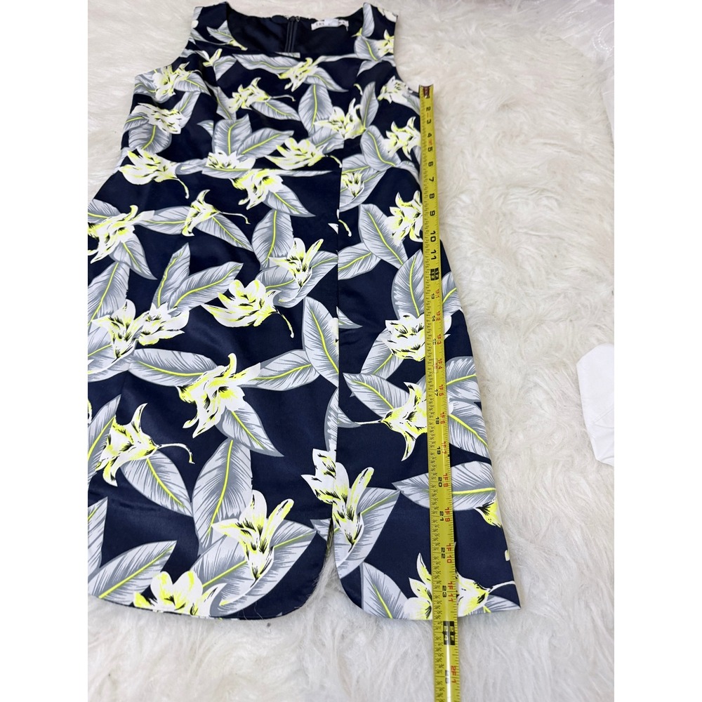 Loveriche Navy Tropical Floral Sheath Dress Size S Sleeveless Career Vacation - Picture 10 of 10